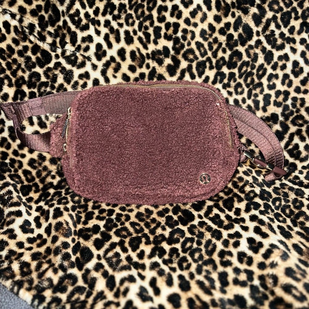 Lululemon Athletica Plush Brown Crossbody Bag